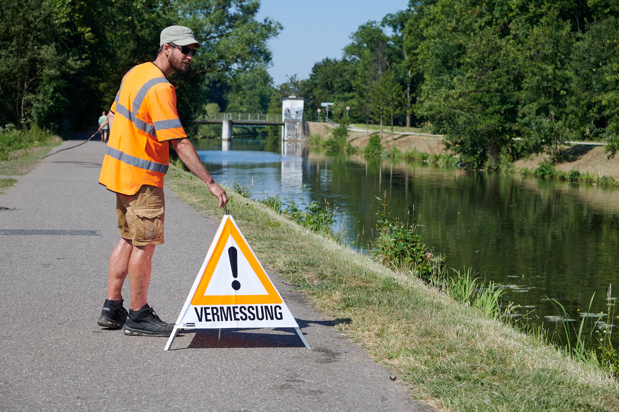 15.06.2023 Vermessungsarbeiten durch das Stadtvermessungsamt in Kooperation mit der Frankfurt University of Applied Sciences